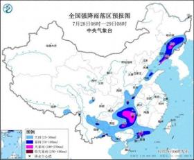 暴雨橙色预警！全国9省份有暴雨到大暴雨，湖南局地特大暴雨